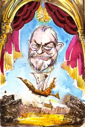 Terry Gilliam - amerikanisch-britischer Filmregisseur, Drehbuchautor, Monty Python-Mitglied und Animator, geboren 1940